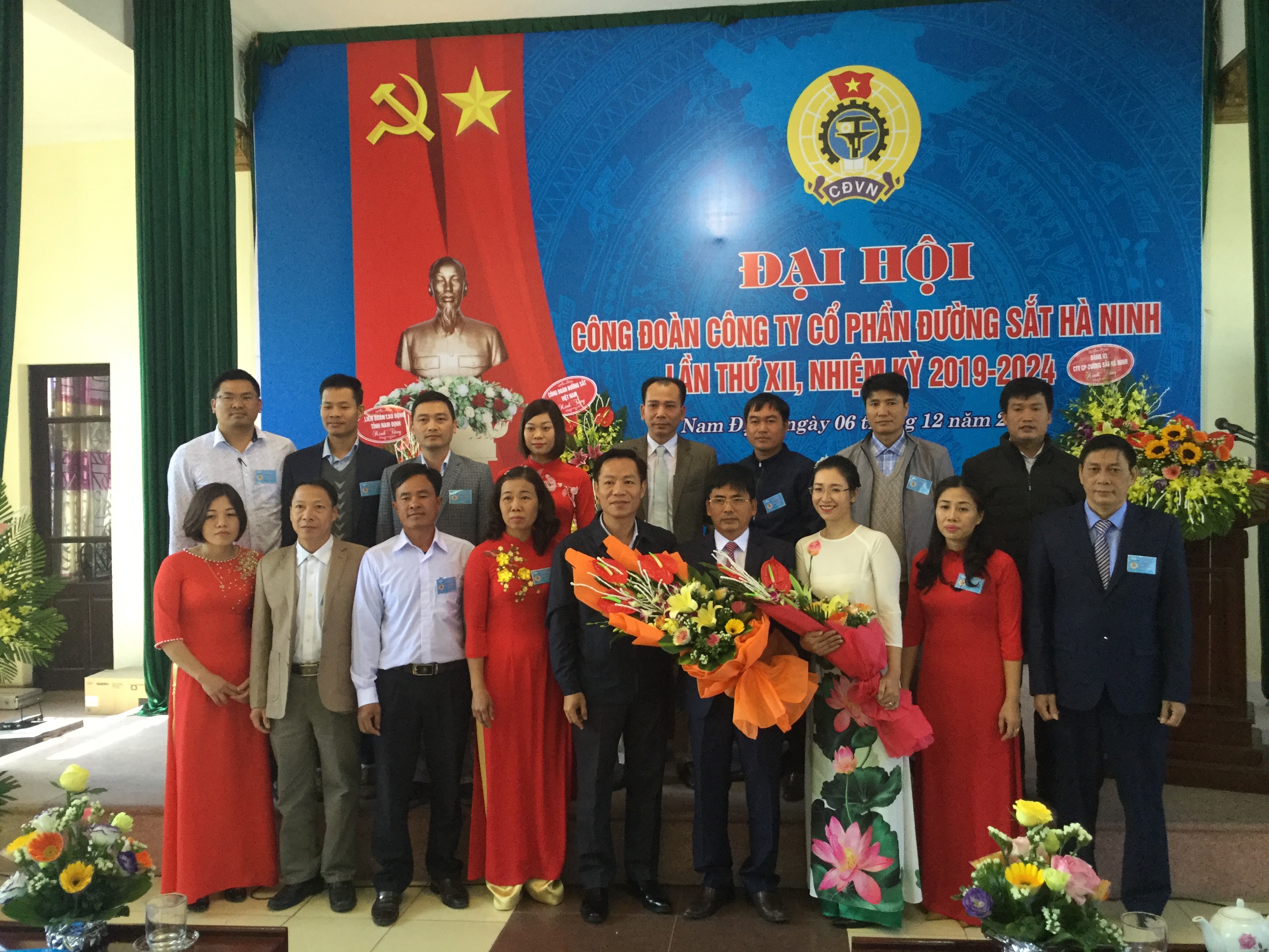 Công đoàn Công ty Cổ phần Đường sắt Hà Ninh  tổ chức Đại hội Công đoàn lần thứ XII, nhiệm kỳ 2019 - 2024